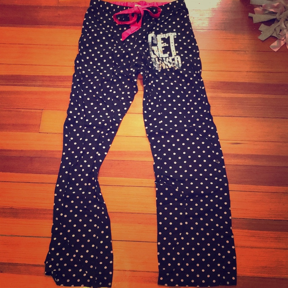 Victoria’s Secret Pink polka dot pajama pants